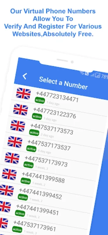 Temp Number - Virtual Number for Android - Secure SMS Verification