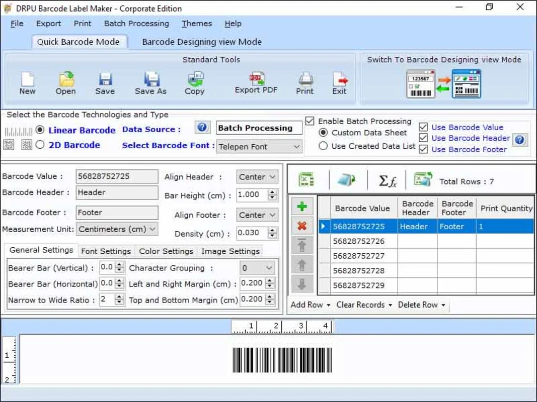 Corporation Barcode Program for Windows - Generate Corporate Barcode Coupons