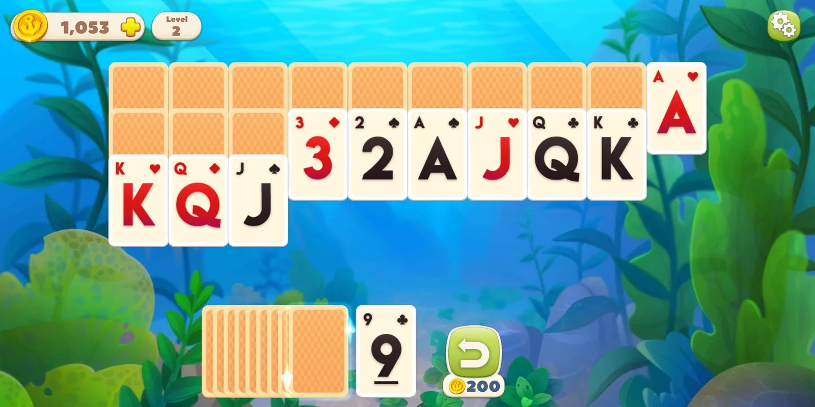 Undersea Solitaire Tripeaks for Android - No Download Needed