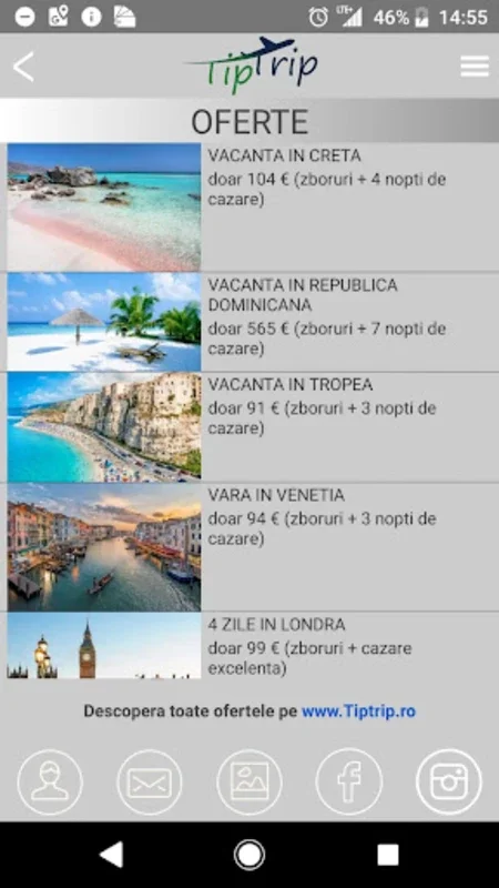 TipTrip for Android: Find Affordable Travel Deals