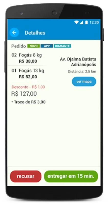 Fogás Atendimento for Android - Manage Gas Delivery Easily