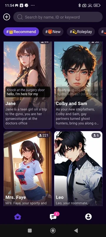 Linky: Engaging AI Chatbot with Anime Characters for Android