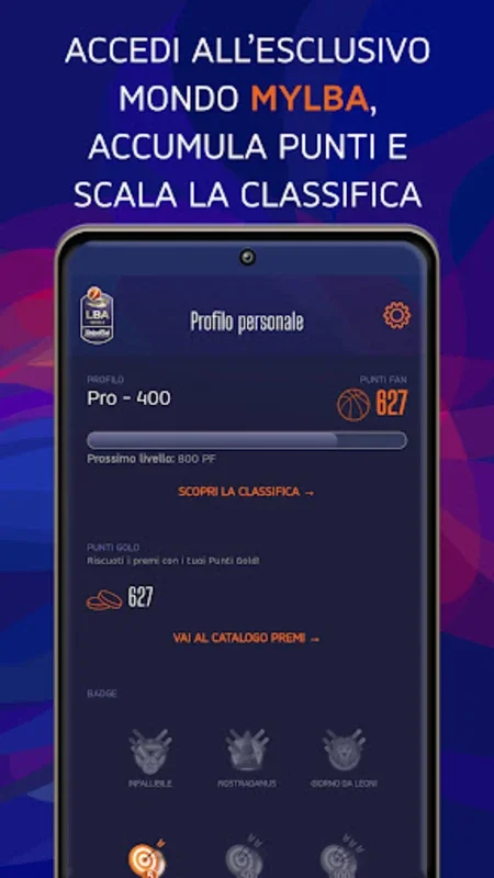 LBA - App Ufficiale for Android: Immersive Basketball Experience