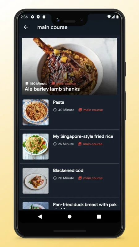 American Recipes - Food App for Android: Diverse US Cuisine