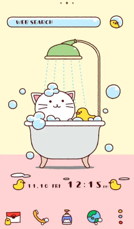 Cute Wallpaper Cat Bath Theme for Android: Charming Wallpapers