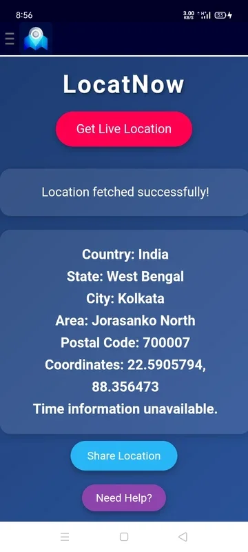 LocateNow location app for Android - No Downloading Required