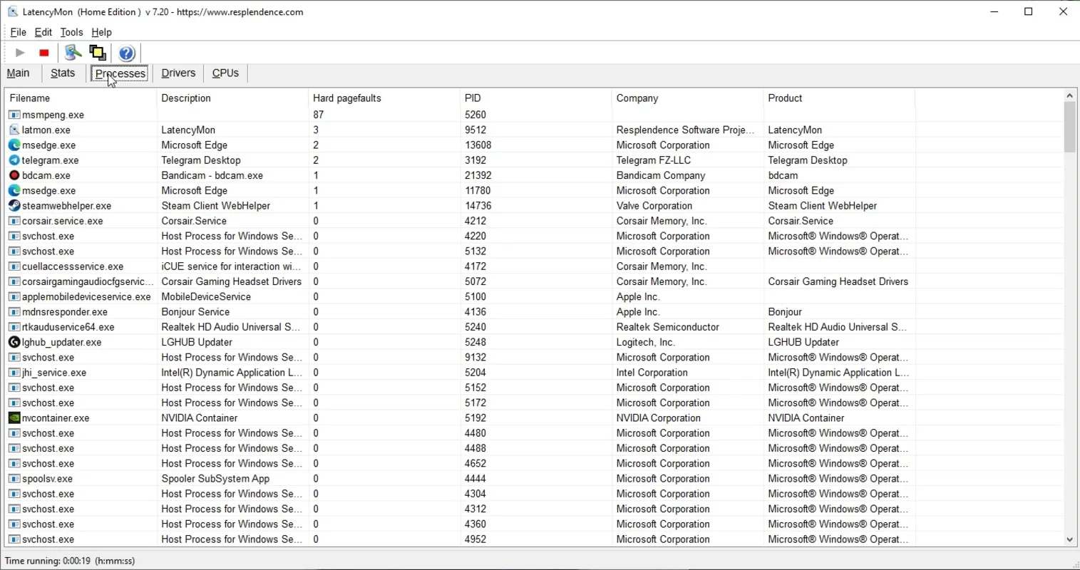 LatencyMon for Windows: Analyze Audio Processing