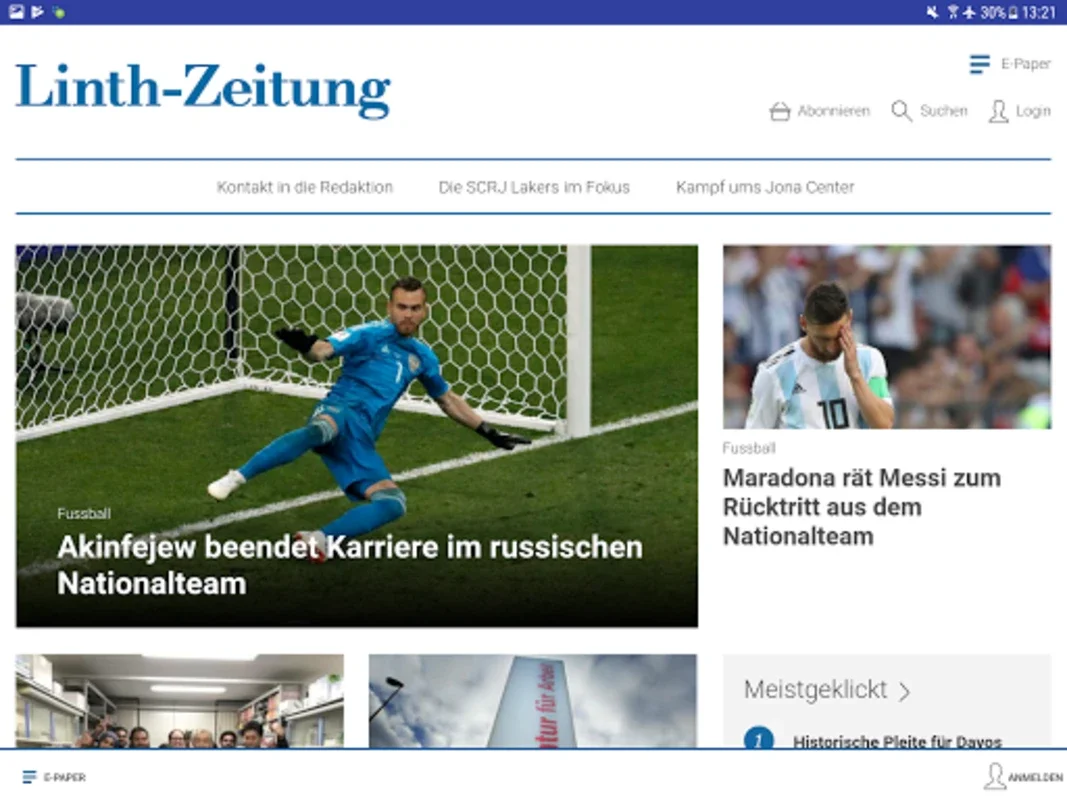 Linth-Zeitung for Android: Stay Informed with Regional News