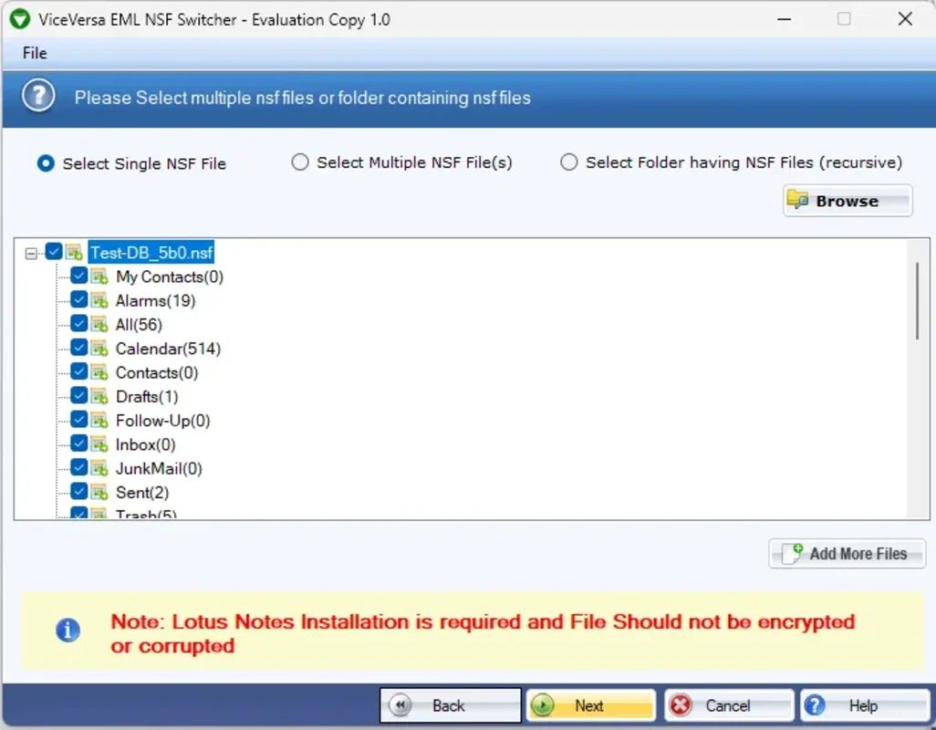 ViceVersa NSF to EML & EML to NSF Converter for Windows: Easy File Conversion