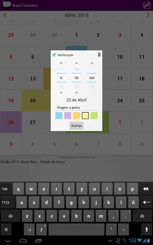 Brasil Calendário for Android: Comprehensive Holiday Calendar