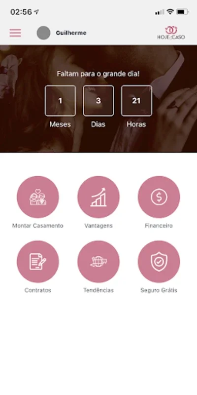 Hoje eu Caso for Android - Simplify Wedding Planning