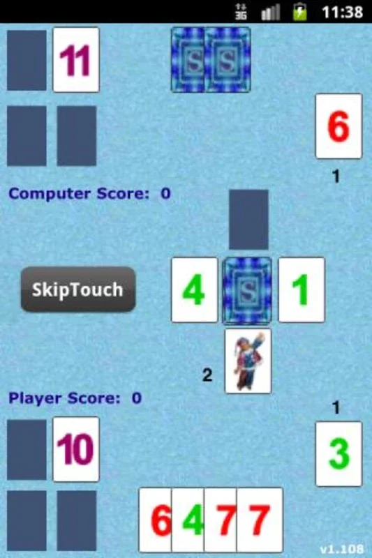 SkipTouch for Android: Engaging Card Game with AI