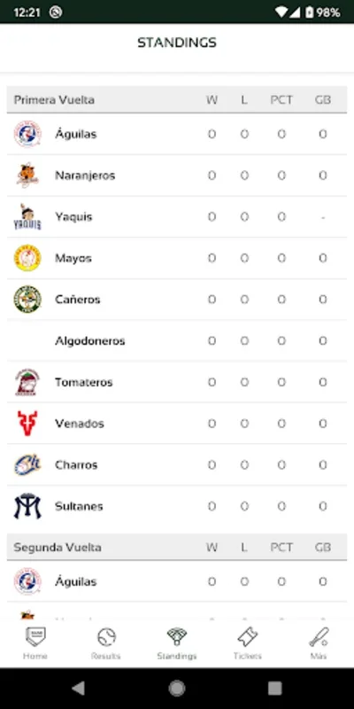 Cañeros for Android: Real-Time Mexican Pacific League Info