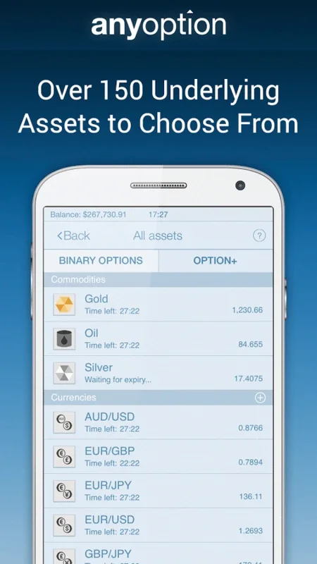 anyoption for Android - Secure Trading App