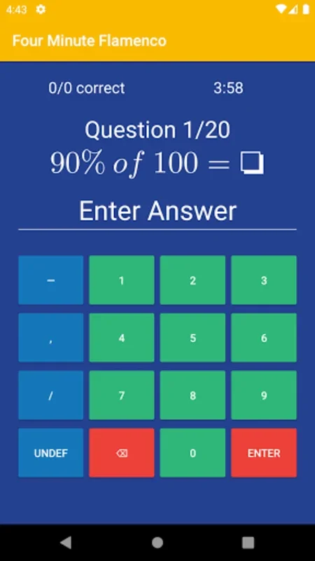 Four Minute Flamenco for Android - Boost Math Skills Offline/Online