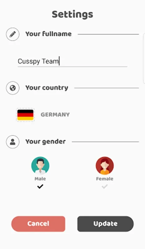 Cusspy - Android App for Secure Global Video Chat