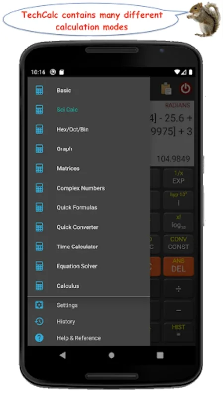 TechCalc for Android: Multifunctional Calculator