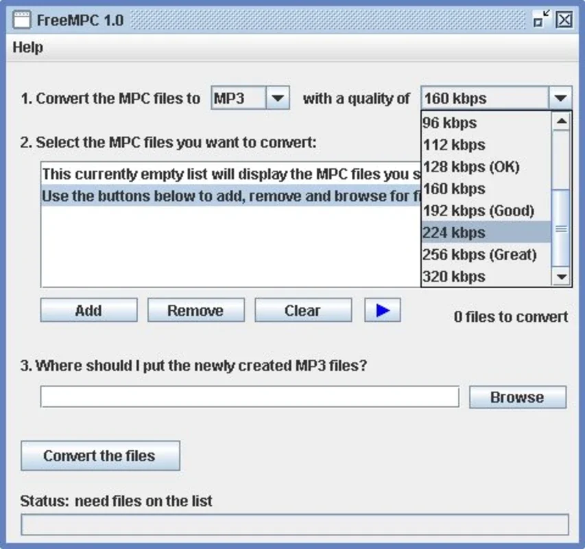 FreeMPC for Windows - Play and Convert MPC Files