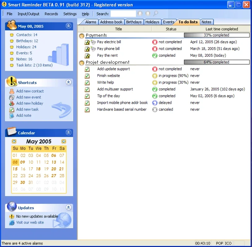 Smart Reminder for Windows - Manage Your Life Easily