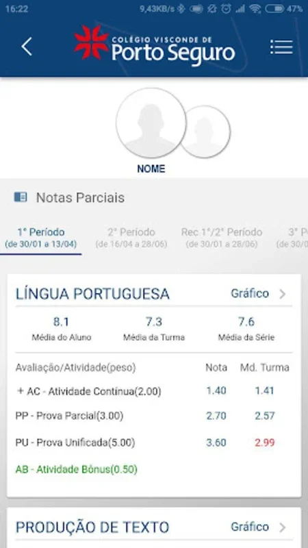 Colégio Visconde de Porto Segu for Android - Efficient Academic Management
