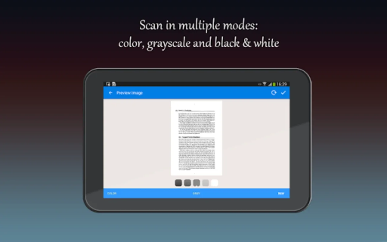 Fast Scanner for Android: Efficient Document Scanning