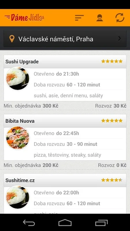 DameJidlo.cz for Android - Discover Czech Cuisine Online