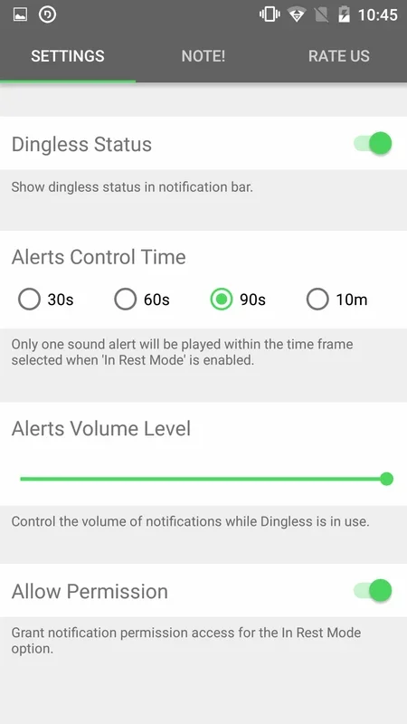 Dingless for Android - Silence Notifications