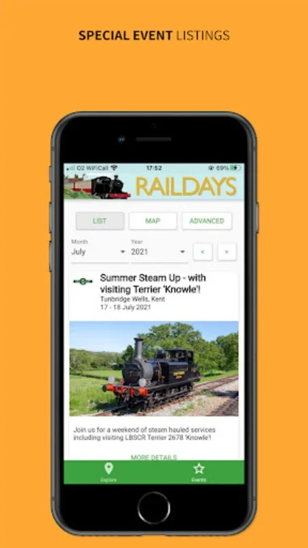 Raildays for Android: Explore UK Heritage Railways