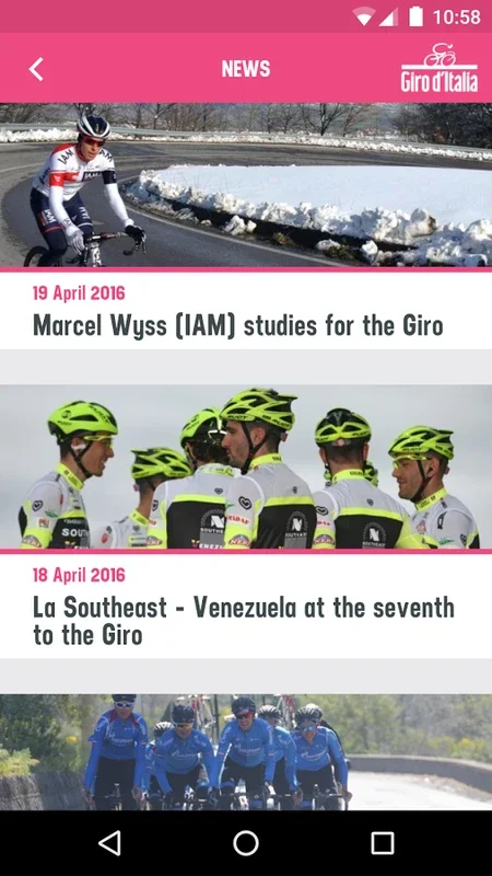 Giro d'Italia for Android - Real - Time Race Tracking