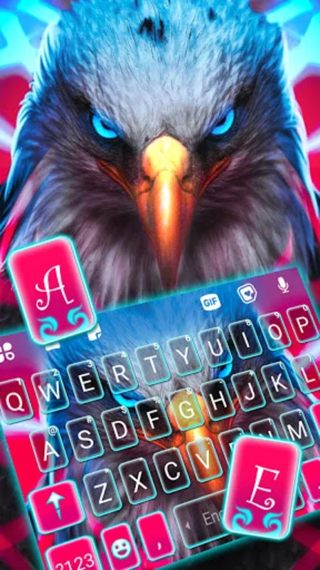 Angry Eagle Theme for Android - Customizable Keyboard