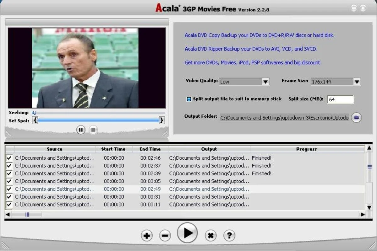 Acala 3GP Movies Free for Windows - No Download Required