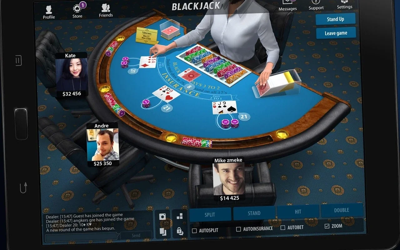 Blackjack for Android - Play Live Casino Games