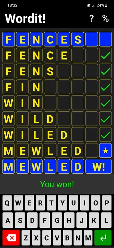 Wordit! for Android - Train Your Brain