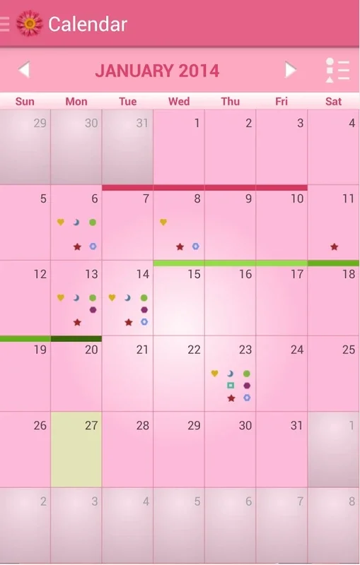 My Cycles Period and Ovulation for Android - Track Your Cycles Easily