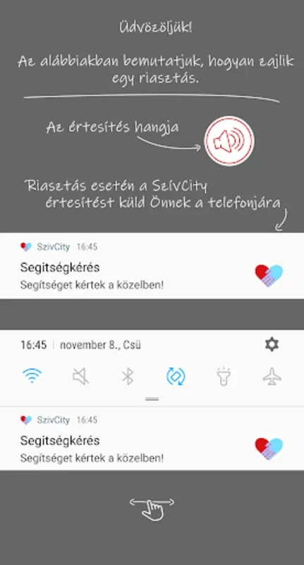 Szív City for Android: Connecting Volunteers to Emergencies