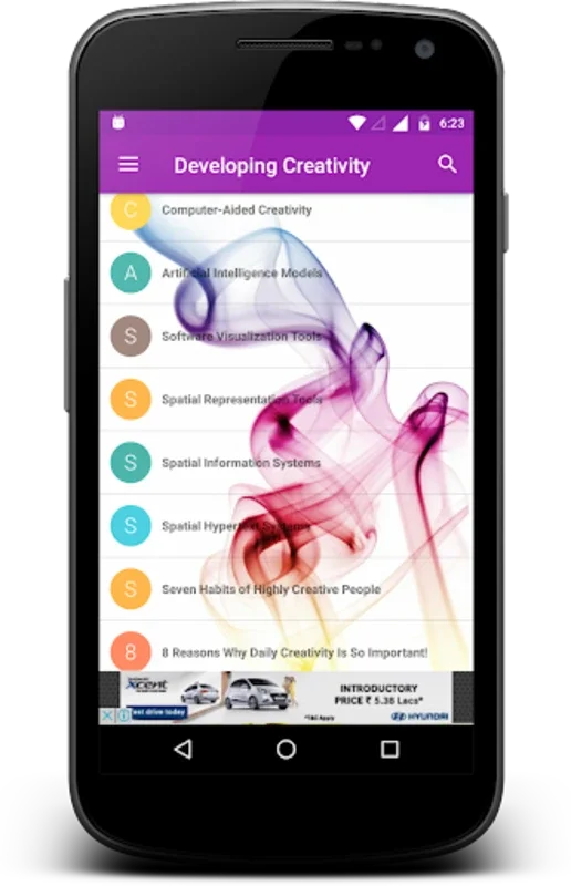 Developing Creativity for Android: Enhance Creativity