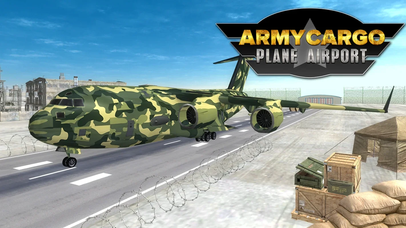 Army Cargo Plane Airport 3D for Android - Realistic Flight Sim