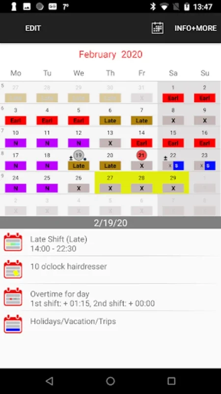 Roster - Calendar for Android: Efficient Time and Task Management