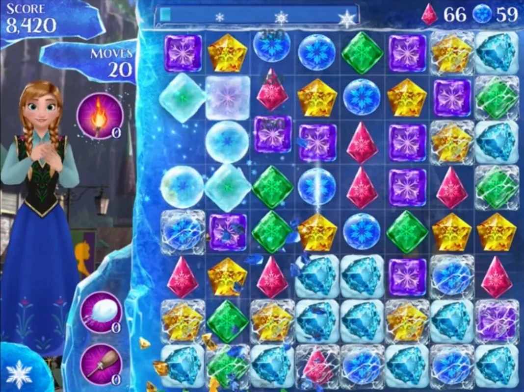 Frozen Free Fall for Android - Dive into the Frozen Puzzle Adventure