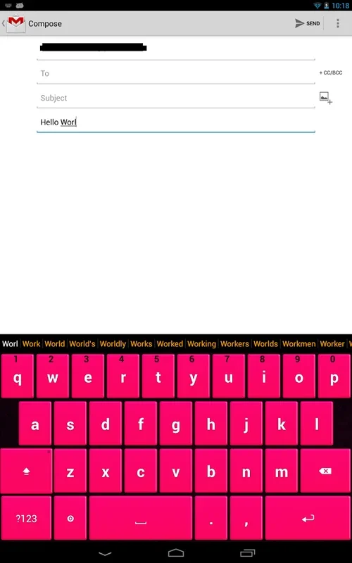 Pink Keyboard for Android - Personalize Your Typing