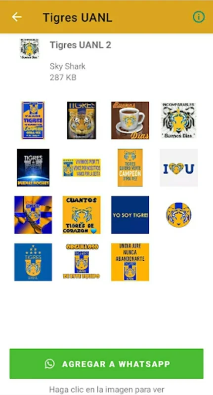 Tigres UANL Stickers for Android - Express Your Team Pride