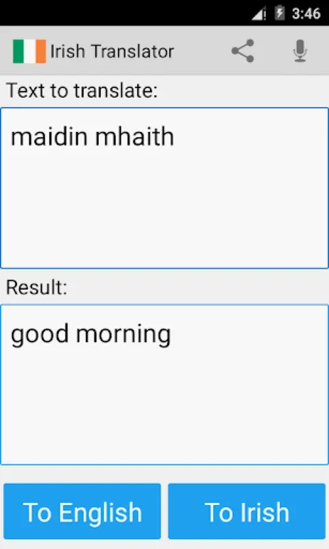 Irish English Translator for Android - Efficient Language Aid