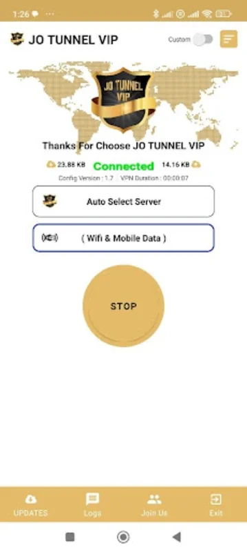 JO TUNNEL VIP for Android - Secure and Fast VPN