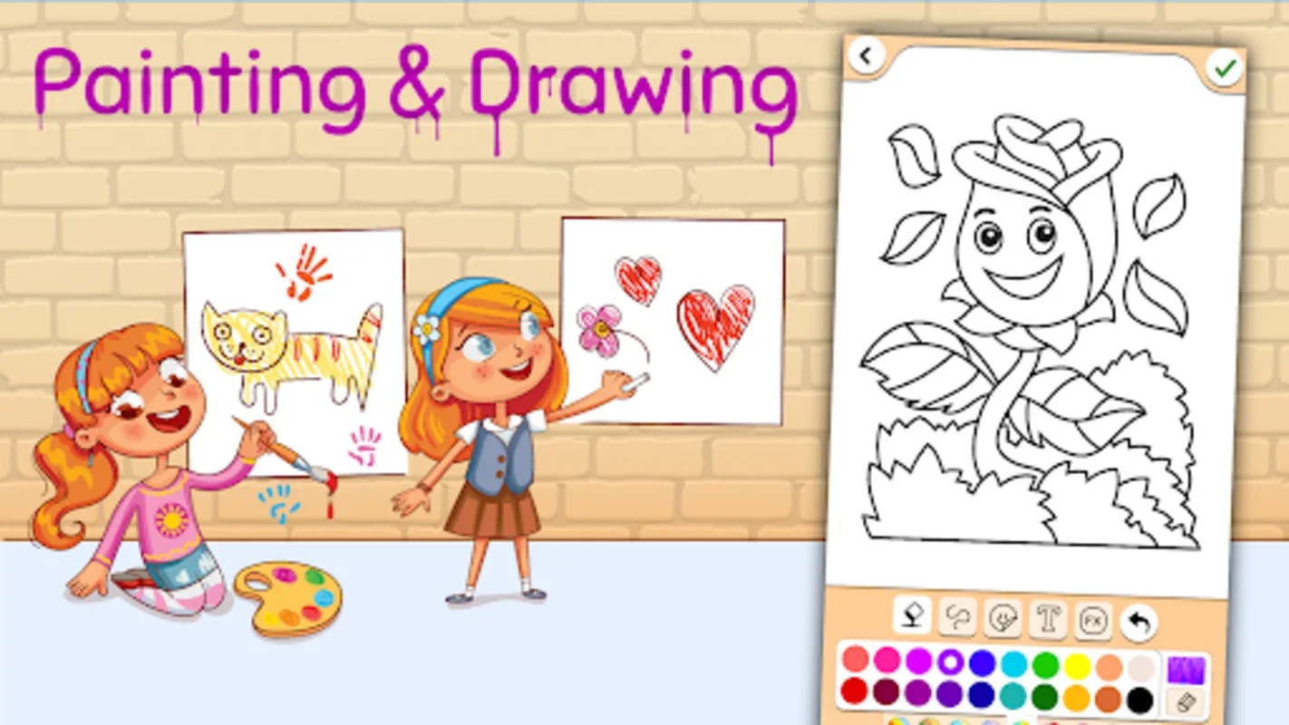 Painting and drawing for kids on Android - Free Download