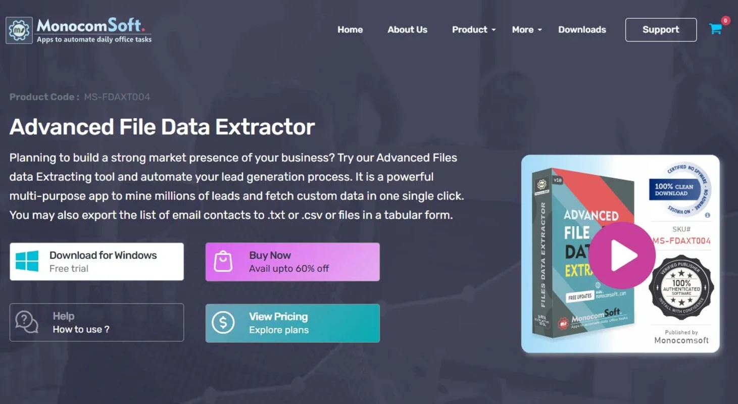 Advanced File Data Extractor for Windows - Efficient Data Extraction