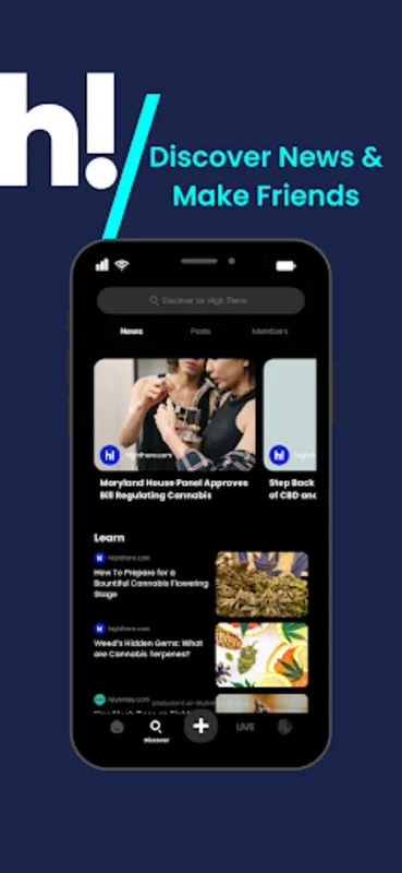 High There: Cannabis Community for Android - Engaging Platform