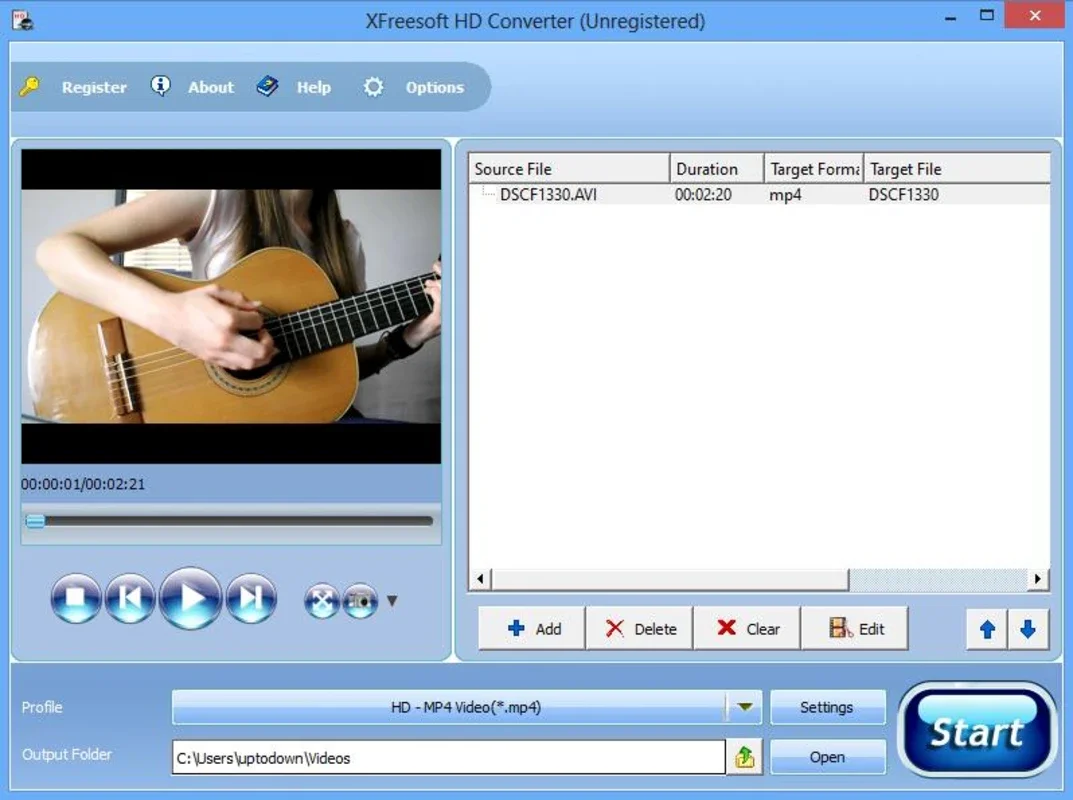 XFreesoft HD Converter for Windows - Free Video Conversion Tool