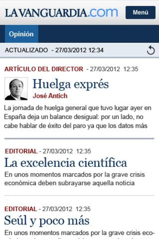 La Vanguardia for Android - Comprehensive News App