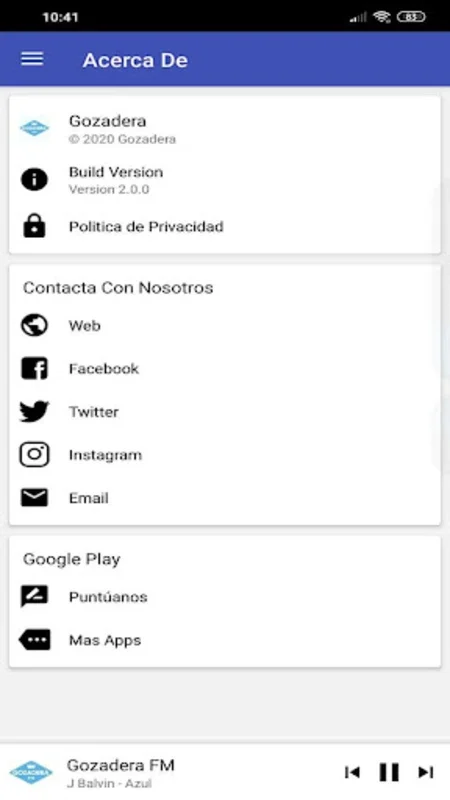 Gozadera for Android - Enjoy Spanish Music On-Line