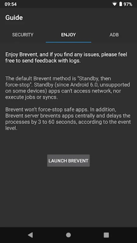 Brevent for Android - Boost Your Device's Performance